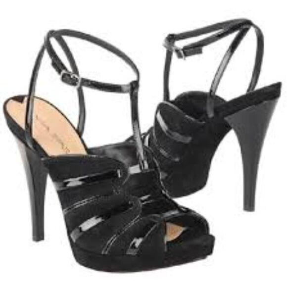 VIA SPIGA Suede Strappy Platform Sandal Size 7M - Picture 1 of 7